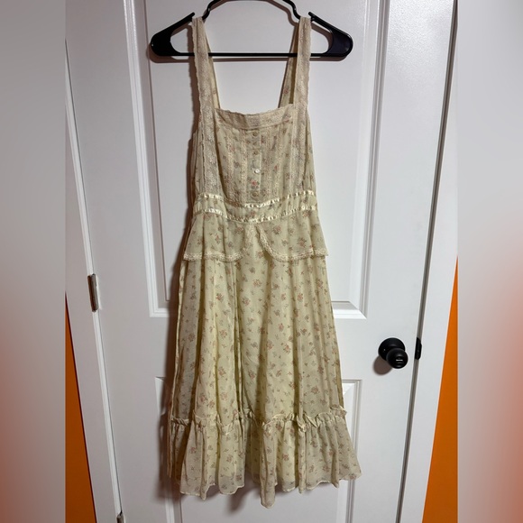Gunne Sax Dresses & Skirts - Vintage 70’s Cream Floral Gunne Sax Prairie Dress